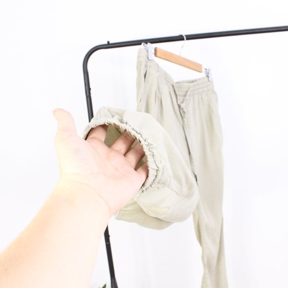 *Harlow Beige Drawstring Jogger Pant - Picture 3 of 4